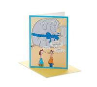 UK Greetings Birthday Card for Him/Friend - Funny Elephant In The Room Design
