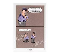 UK Greetings Birthday Card for Him/Friend - Funny Police Design