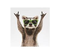 UK Greetings Birthday Card For Him/Male/Friend With Envelope - Raccoon Design