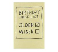 UK Greetings Birthday Card for Him/Her/Friend - Funny Checklist Design
