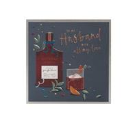 UK Greetings Birthday Card for Husband - Whiskey Bottle Design