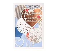 UK Greetings Birthday Card for Husband - Laser Cut Design