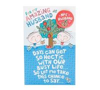 UK Greetings Birthday Card for Husband - Sweet Design with Badge