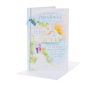 UK Greetings | Birthday Card for Husband | Wonderful Watercolour Design