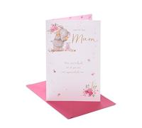 UK Greetings | Birthday Card for Mum | Adorable Elephant Design