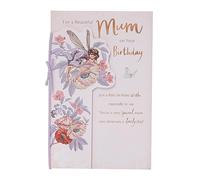 UK Greetings Birthday Card for Mum - Floral Fairy Design