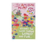 UK Greetings Birthday Card for Mum - Fun Design with Badge