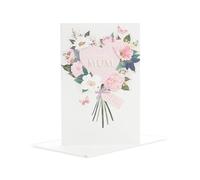 UK Greetings | Birthday Card for Mum | Pink Floral Design | With Envelope