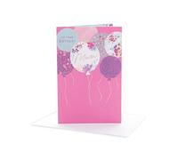 UK Greetings Birthday Card for Mum | Stylish Balloons Design With Envelope