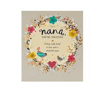 UK Greetings Birthday Card for Nana - Sweet Design, yellow|black|oak|green, 159x184mm