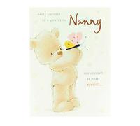 UK Greetings Birthday Card for Nanny - Cute Teddy Bear Design