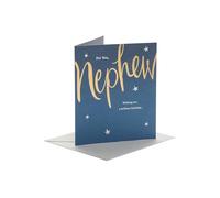 UK Greetings | Birthday Card for Nephew | Happy Birthday Gifts | Him, Boys, Men | Gold & Silver Foil Design | With Envelope | 165 x 190 mm