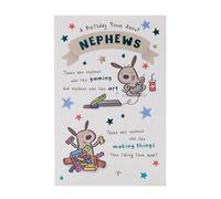 UK Greetings Birthday Card for Nephew - Sweet Poem Design