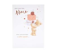 UK Greetings Birthday Card for Niece - Teddy Bear Design