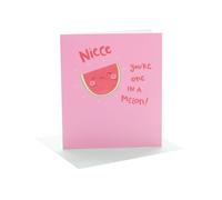 UK Greetings | Birthday Card for Niece | Happy Birthday Gifts | Her, Girls, Women | You're One In a Melon! Design | With Envelope | 165 x 190 mm