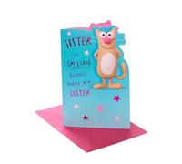 UK Greetings Birthday Card for Sister | Funny Smiling Design With Envelope