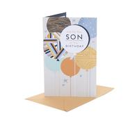 UK Greetings | Birthday Card for Son | Cool Balloons Design | With Envelope