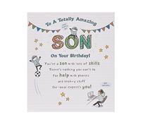 UK Greetings | Birthday Card for Son | Happy Birthday Gifts | Him, Boys, Men | Sentimental Design | With Envelope | 159 mm x 184 mm