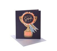 UK Greetings | Birthday Card for Son | Trophy Design | With Envelope