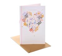 UK Greetings | Birthday Card for The One I Love | Floral Heart Design