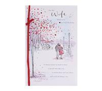 UK Greetings Birthday Card for Wife - Couple Scene Design