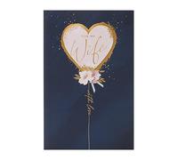 UK Greetings Birthday Card for Wife - Dark Blue & Gold Design