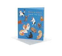 UK Greetings | Birthday Card from The Cat | Cute Design | With Envelope