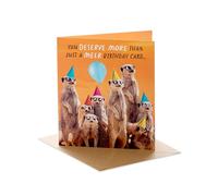 UK Greetings | Birthday Card | Funny Meerkat Design | With Envelope