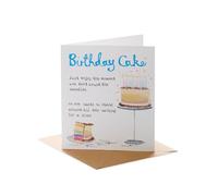 UK Greetings | Birthday Card | Happy Birthday Gifts | Her/Him | Funny Cake Joke Design | With Envelope | 143 x 165 mm