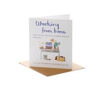 UK Greetings | Birthday Card | Happy Birthday Gifts | Her/Him | Funny Working From Home Design | With Envelope | 13.7cm x 15.9cm