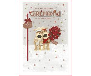 UK Greetings Boofle Girlfriend Christmas Card - for a Very Gorgeous Girlfriend at Christmas