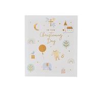 UK Greetings Christening Card for Him/Her/Friend - Symbol Design
