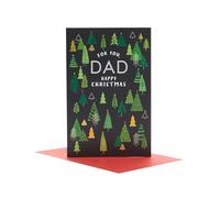 UK Greetings Christmas Card for Dad - Woodland Design