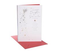 UK Greetings | Christmas Card for Daughter & Son-in-Law | With Envelope | Xmas Presents | Greeting Card | Her/Him | 16.5 x 25.4cm