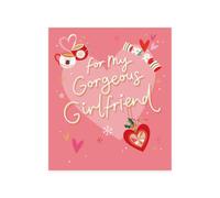 UK Greetings | Christmas Card for Girlfriend | Girlfriend Christmas Design | Xmas Presents | Counter Cards | With Envelope | 15.9 x 18.4cm