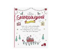 UK Greetings | Christmas Card for Granddaughter | Sant On Sleigh Design | Xmas Presents | Counter Cards | With Envelope | 15.9 x 18.4cm