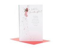 UK Greetings Christmas Card for Granddaughter - Special Design