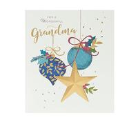 UK Greetings Christmas Card for Grandma - Luxury Design