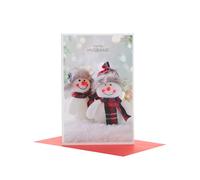 UK Greetings Christmas Card for Husband - Snowman Design