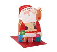 UK Greetings Christmas Card for Kids - Magical Santa Design