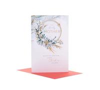 UK Greetings Christmas Card for Mother - Floral Design