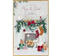 UK Greetings Christmas Card for Mum & Dad