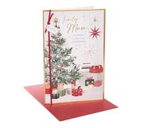 UK Greetings Christmas Card for Mum - Tree & Presents Design