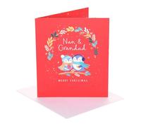 UK Greetings | Christmas Card for Nan & Grandad | With Envelope