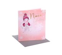 UK Greetings Christmas Card for Niece - Stylish Design