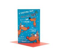 UK Greetings Christmas Card for Son - Funny Design