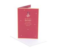 UK Greetings | Christmas Card for The One I Love | Xmas Presents | Her/Him | mistletoe | With Envelope | 21 x 13.7 cm