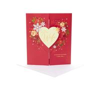 UK Greetings Christmas Card for Wife - Beautiful Heart Design