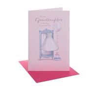 UK Greetings | Communion Card for Granddaughter | Communion Dress Design