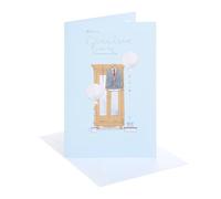 UK Greetings | Communion Card for Grandson | Congratulations Card | Him, Boys, Men | Communion Suit Design | With Envelope | 14.9 x 22.9 cm